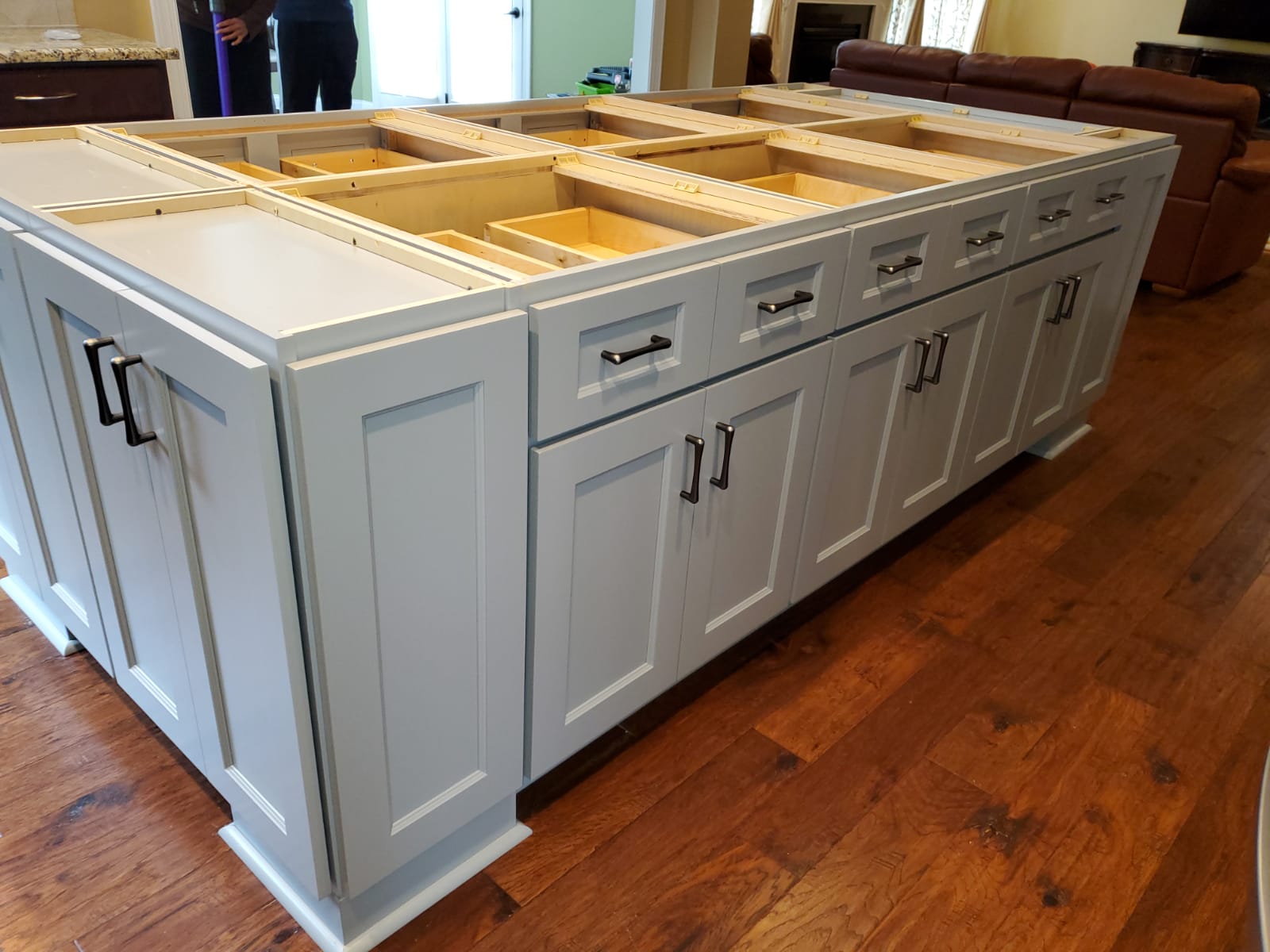 Brooklyn Gray kitchen island
