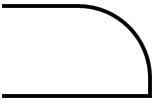 Demi Bullnose countertop edge profile
