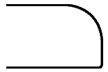 Half Bullnose countertop edge profile