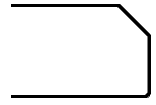 ¼-inch Bevel countertop edge profile
