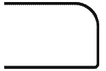 ⅜-inch Roundover countertop edge profile