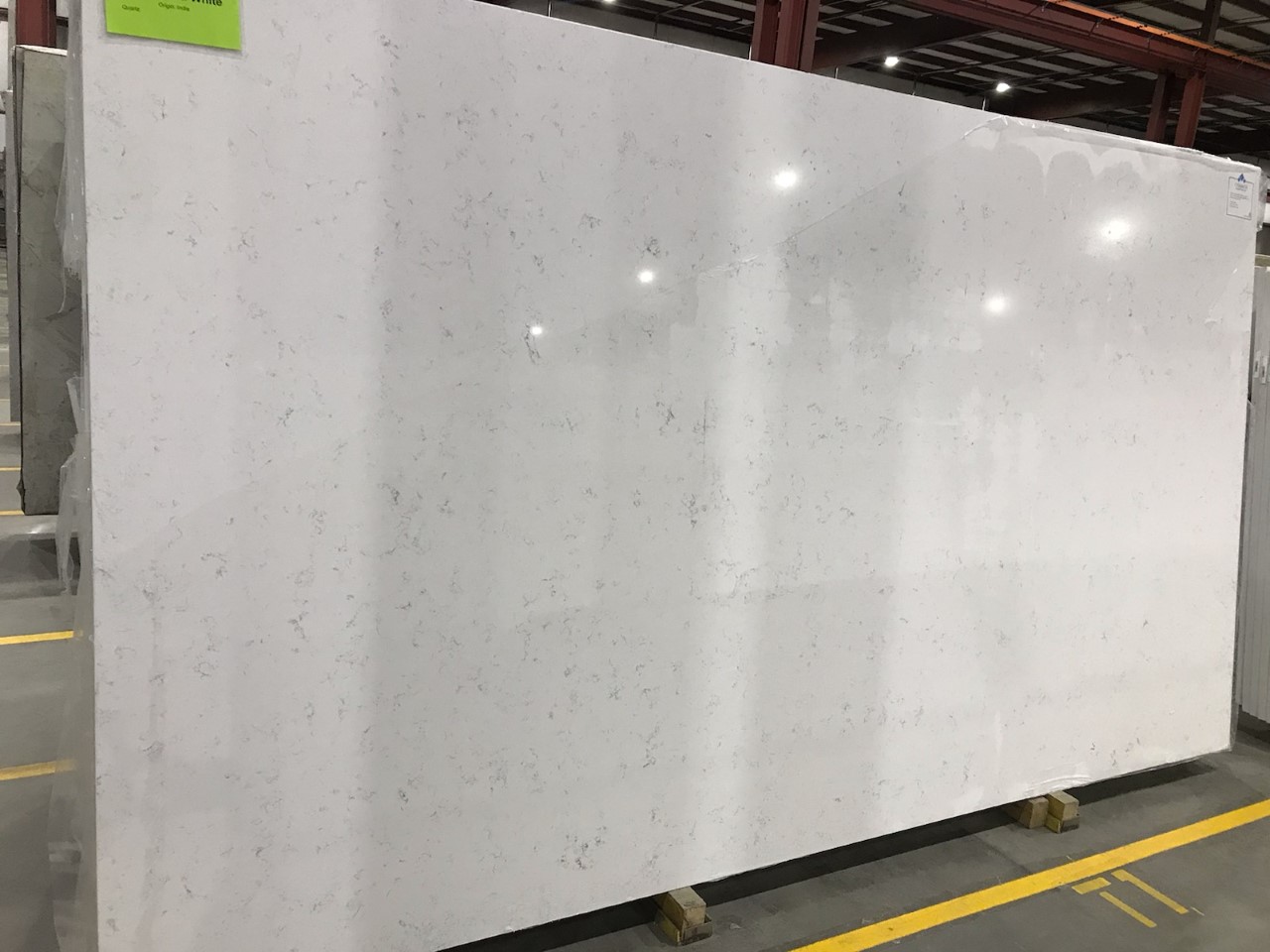 Carrara White countertop material sample